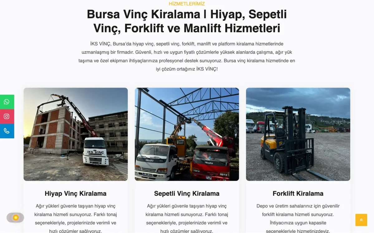 İKS Vinç Hizmetleri ekran görüntüsü 2